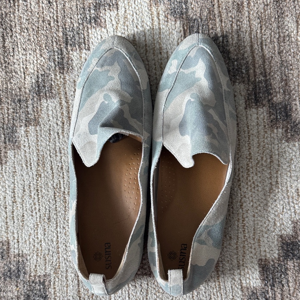 Susina Gray Camouflage Men's Loafers